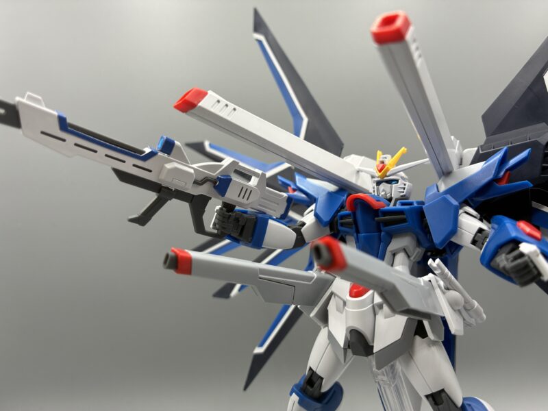 HG ライジングフリーダムガンダム ハイマットフルバースト 一斉射撃 正面