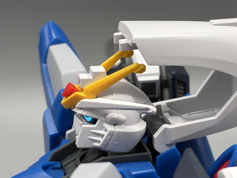 HG ライジングフリーダムガンダム アンテナシャープ化とクリアランス調整箇所
