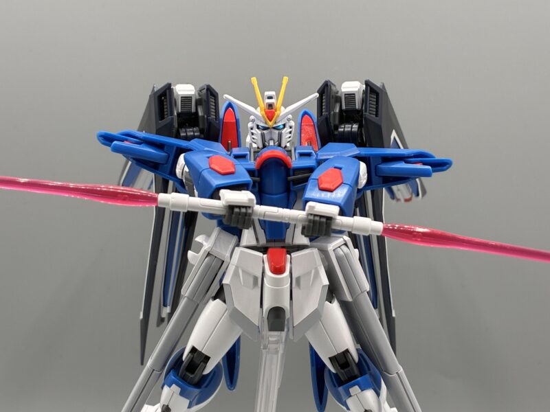 HG ライジングフリーダムガンダム ビームサーベル 連結ハルバード形態